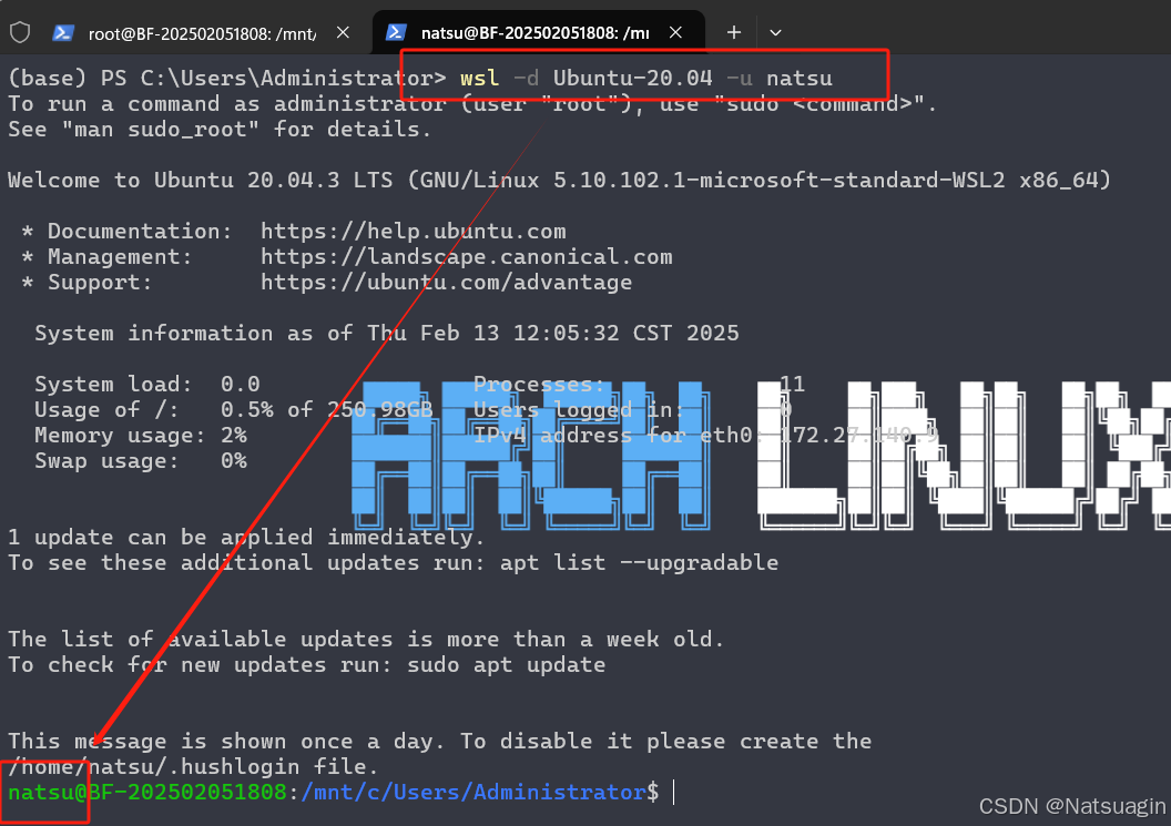 全网最全Win10/11系统下WSL2+Ubuntu20.04的全流程安装指南（两种支持安装至 D 盘方式）