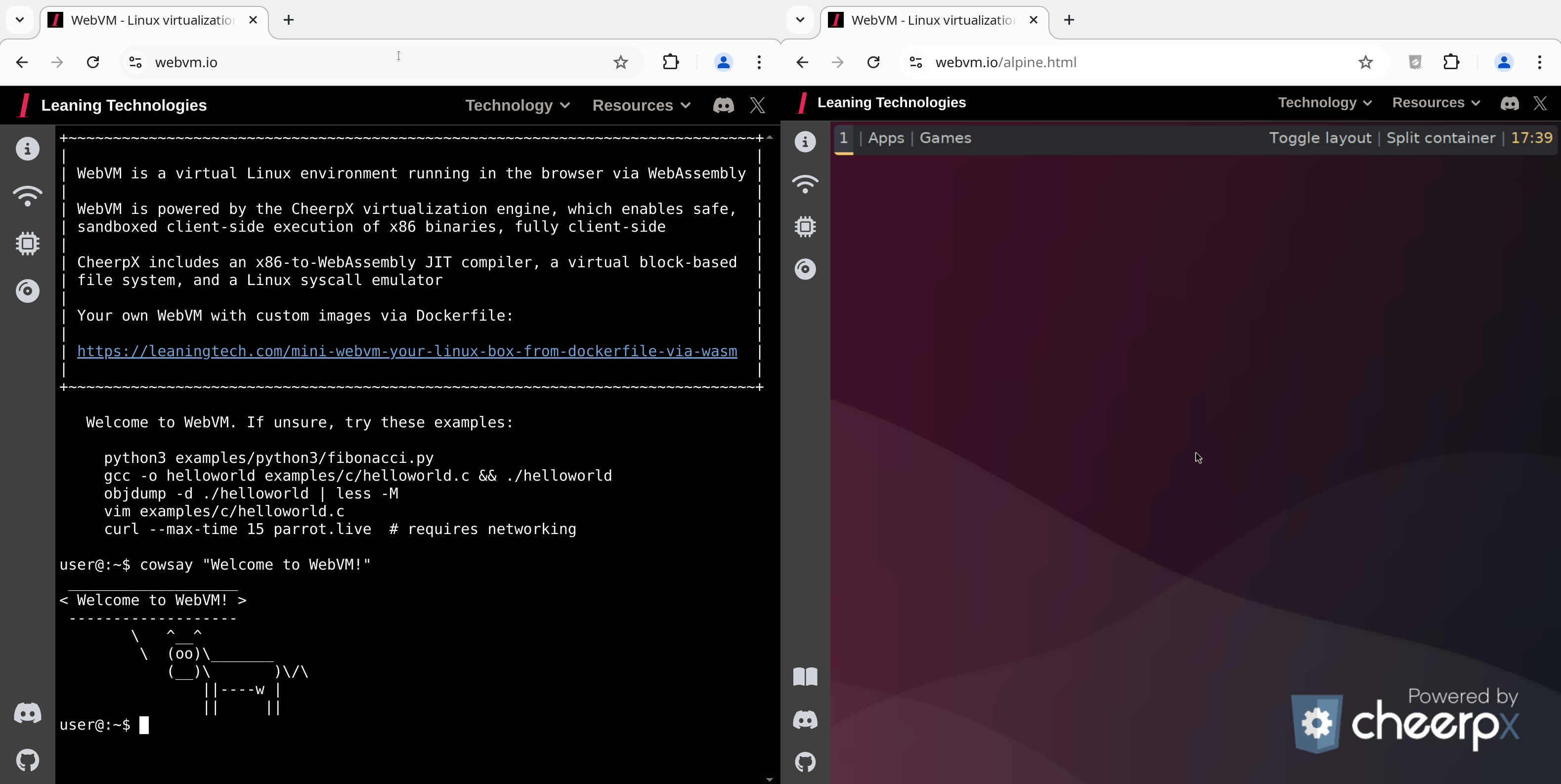 WebVm：无需安装，一款可以在浏览器运行的 Linux 来了