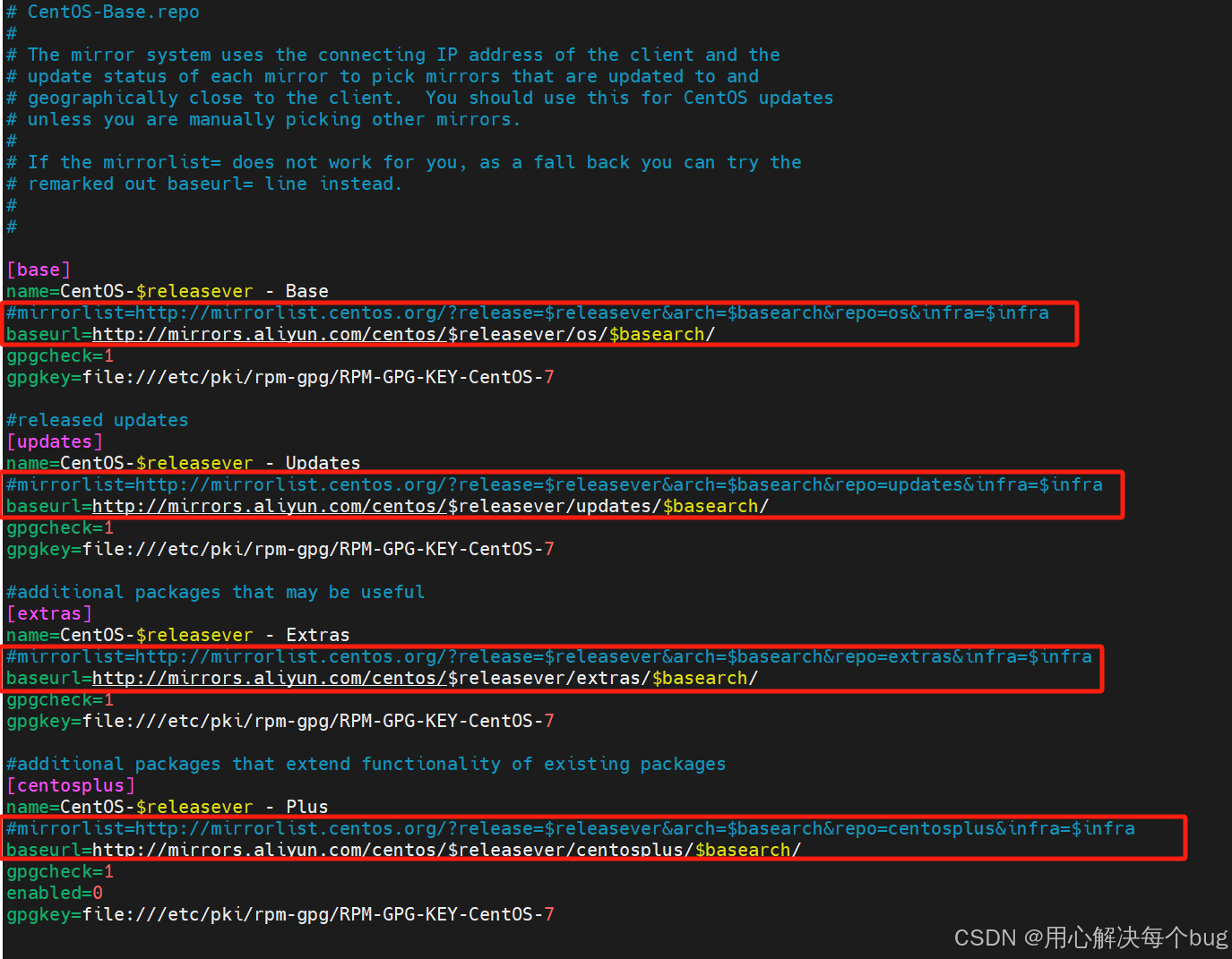 已解决：Cannot find a valid baseurl for repo: base/7/x86_64